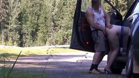Milf allows stranger to bang her by the side road - Amateur