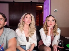 Double Facial Threesome: Blonde MILF and Teen's Wild Jack