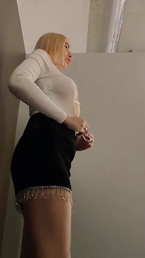 Unforgettable moment from "Try On Haul Transparent Clothes, Completely See-Through. At The Mall in New Yorker. See on me in"