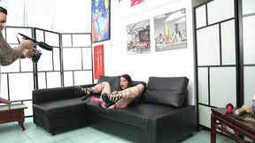 (dry version) behind the scene,perv anal casting nemesi and jack23,0%pussy only anal,milk fetish,rimming,hardcore,bdsm,cum on high heels and feet