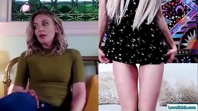 Milf masturbates watching stepdaughter