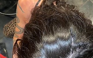 Goth teen squirts everywhere and gets her little ass fucked