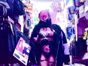 ディルドとマッサージ機と電流で買い物。