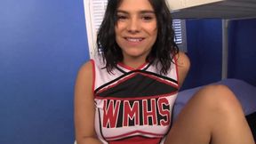 Jacking it for a slutty cheerleader (with Violet Starr)
