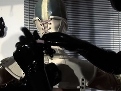 Gaping enema fetish slut toyed