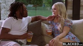 BBC – Hungry tiny Blonde gets creampied by roommate