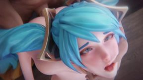 Pretty Sona Takes some Neck Grabbing Backshots