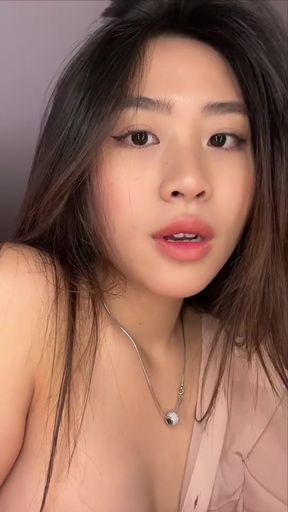 Hot Vietnamese GF gives a tasty Asian bj ending in a messy cum shot