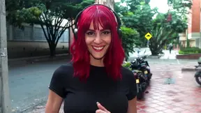 Melina Lust's Purple Hair Hides Her Wet Pussy Ready For Deep Fuckings