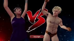 The Ex VS Johnny Walker Black (Naked Fighter 3D)