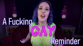 A FUCKING GAY REMINDER- Gay Confession Encouragement, Homoerotic Dirty Talk by Miss Faith Rae with POV Eye Contact and Fishnet Lingerie- HD 1080p MP4