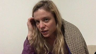 Blown in bed by blonde