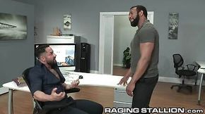 Ebony Daddy Fucks Coworker On His Desk