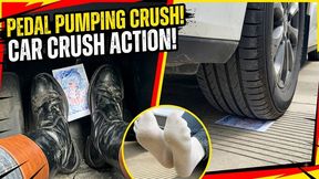 Driving Car Crush & Boots Stomping on photo (White Socks Tease)