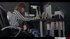 ”Slutty Co-worker Interrupts Boss’s Video Call By Sucking Her Meat TRAILER”