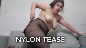 Pantyhose Ass Slapping and Worship by a Chubby Girl in Tight Sheer Nylons – Pure Fetish Obsession