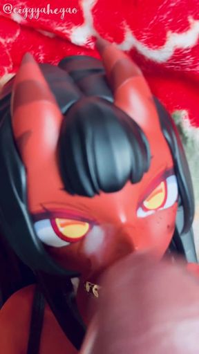 The Meruccubus Gets Her Wet Sin Slit Fucked & Face Glazed 65cm Silicone Sex Demon Succubus Doll