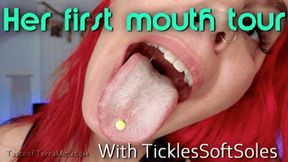 Her first mouth tour - Tickles SoftSoles - HD 720 WMV