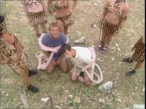 Crazy reverse gangbang for two boys taken by a group of unleashed wild whores!
