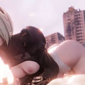 2B And Her Big Ass Riding