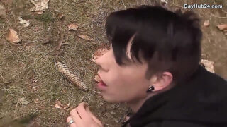 Gozada, sem camisinha – vídeo público de gays alemães magrinhos amadores, pau grande recebendo foda anal