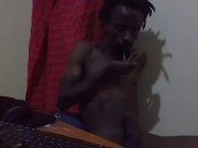 Solo Big Black Dick Masturbation