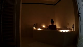 Petite Girlfriend´s Bathtime Voyeur. A must see Teen Fantasy.