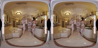 Naughty America - Rachael Cavalli surprises her bridesmaids, Katie Monroe and Reagan Foxx, with the