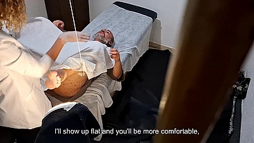 He went to the doctor to have his prostate examined, but the doctor stuck the strapon in his ass.