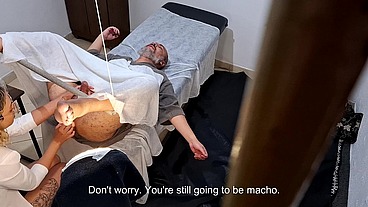 He went to the doctor to have his prostate examined, but the doctor stuck the strapon in his ass.