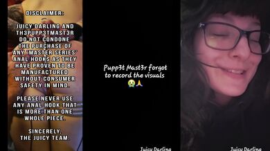 Juicy's First Time Anal Hooking (gone wrong) Ft. Th3Pupp3tMast3r