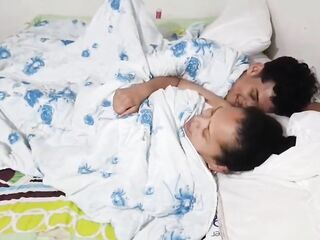 I share a daybed with my stepson, we couldn't resist and I ended up putting his large penis in my sexy, taut cunt and this guy left his goo in my snatch