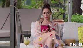 malena enjoys it with two big cocks