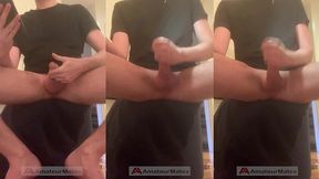 simon, the twink flatmate, jerking off and cumming on cam