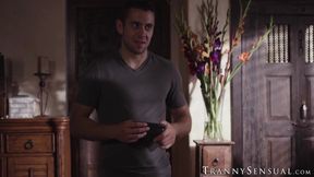 Dante Colle breaks TS Casey Kisses innocence by claiming her tight hole