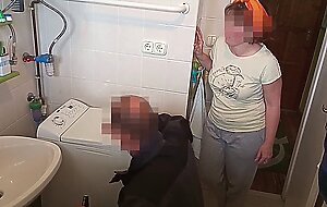 part1: sexy, mature wife gets fucked by washing machine repairman - while husband . after waking