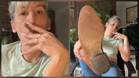 Cowboy Boot &amp; Smoke Worship For Losers In Chastity