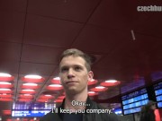 CZECH HUNTER 382 -  Rather Than Waiting For The Train, Hot Jock Rides A Dick Bareback