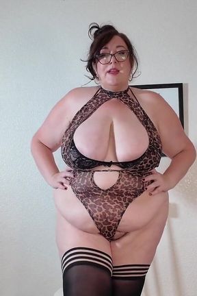 JOI &amp; Cum Countdown BBW Teacher Punishes Snooping Student