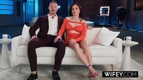 Curvy Buxom Hotwife Vanessa Arizona Enjoys BBC While Her Cuckold Hubby Is Filming Her At Reality Show