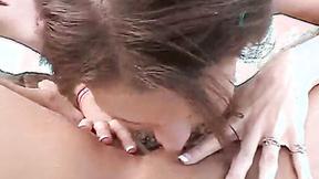 ”Snatch lick pool party lesbian teens get wet”