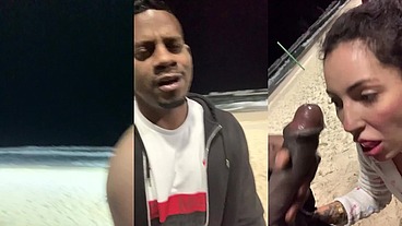 Fodendo gostoso na praia com negão dotado e ainda todo leitinho