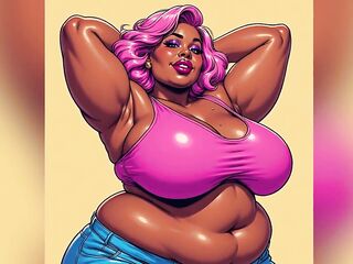 Overweight Black Honeys Art