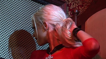 Delta White Has Her Pussy Worked Over In The Red Room