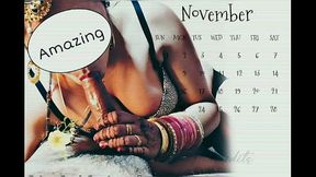 Desi Indian wife Mishthi'_s Calendar for Year 2020