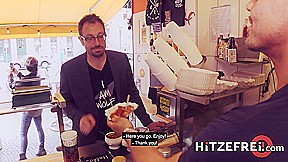 HITZEFREI Lullu Gun gets herself a real German sausage