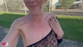 Blonde Nylon Slut Gets Her Ass Fucked While Tied up!!
