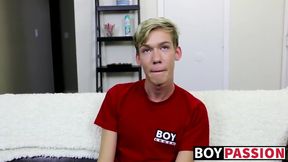 Tyler Thayer performs a hot solo jerking off performance