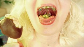 food fetish mouth tour chewing asmr arya video (arya grander)