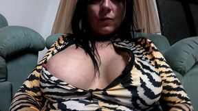 smoking fetish and bomber jacket destruction. glossy nylon jumpsuit tease and dirty masturbation